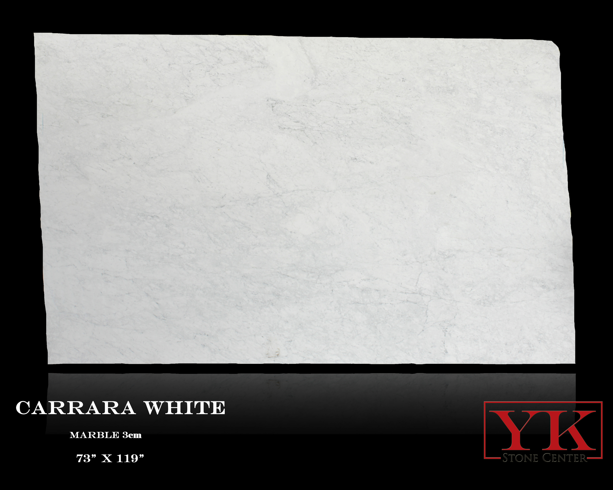 Carrara White Marble slabs denver, yk stone center showroom, natural stone slabs