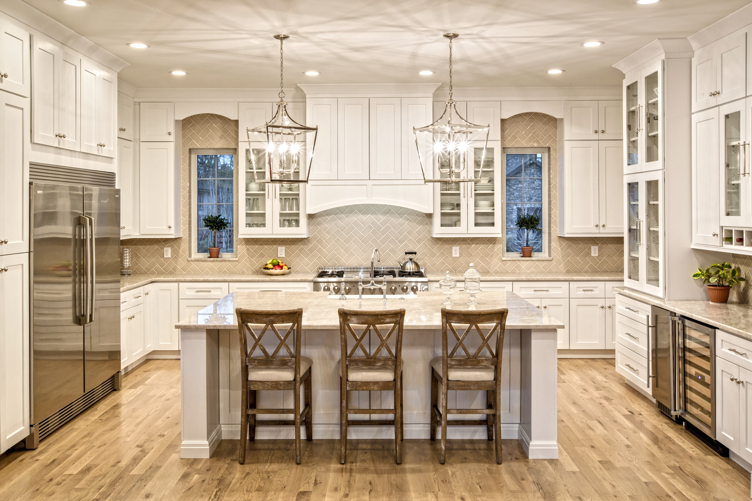 Taj Mahal quartzite kitchen countertop by YK stone center in denver co