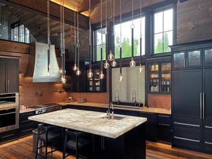 Rustic Contemporary Kitchen Remodel by YK Stone Center Inc. project photo