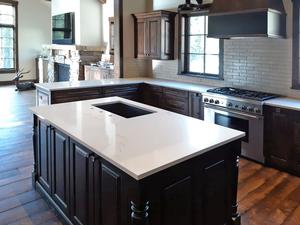 Transitional Kitchen Remodel by YK Stone Center Inc. project photo