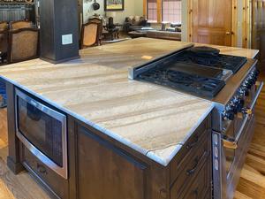 Traditional Kitchen Remodel by YK Stone Center Inc. project photo